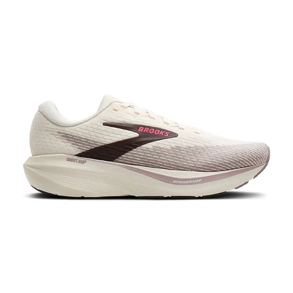 Brooks Women’s Ghost Amp Gray/Pink/White